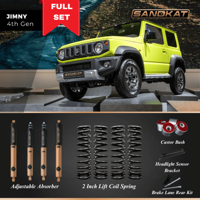 a Jimny with a sandkat suspension kit